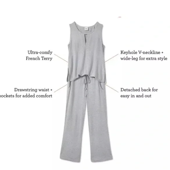 EUC Cabi Gray Sleeveless Jumpsuit - Picture 7 of 9